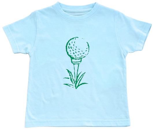 Short-Sleeve Light Blue Golf Trio T-Shirt - Persnickety Shop
