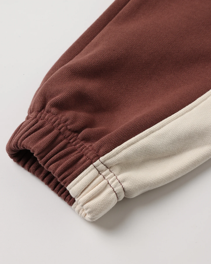 RYLEE + CRU PANELED SWEATPANT MULBERRY
