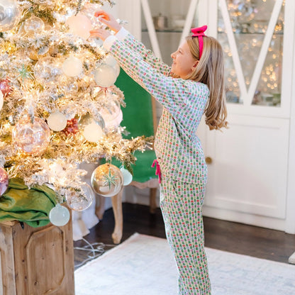 Lila and Hayes Edie Girls' Sweatshirt Pant Set - Tree Topper Bows