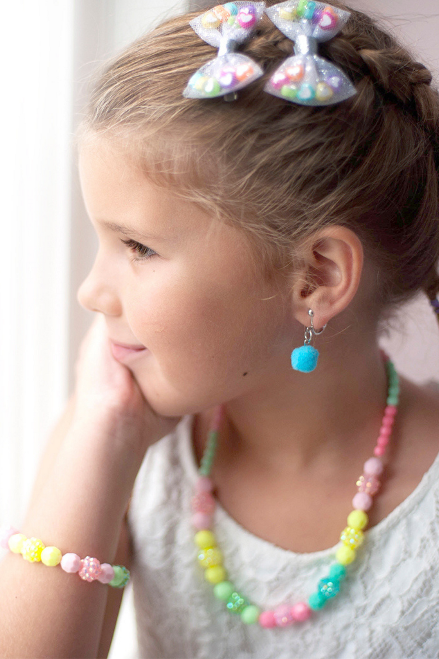 Vividly Vibrant Necklace & Bracelet Set by Great Pretenders - Persnickety Shop