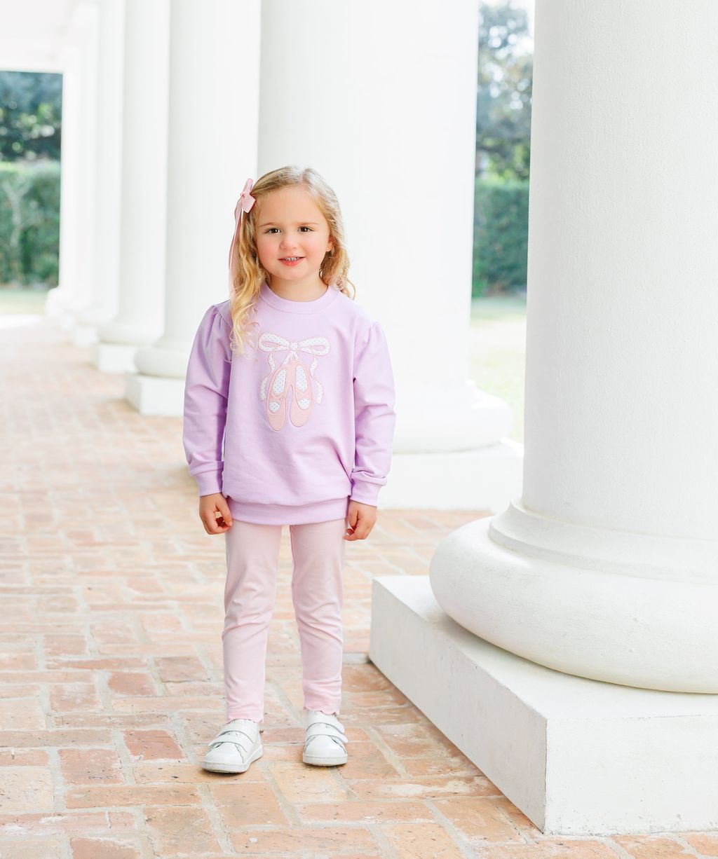 Trotter Street Kids French Terry Pullover- Ballet Shoes