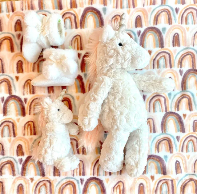 Cream Putty Unicorn -13" Plush Toy - Persnickety Shop