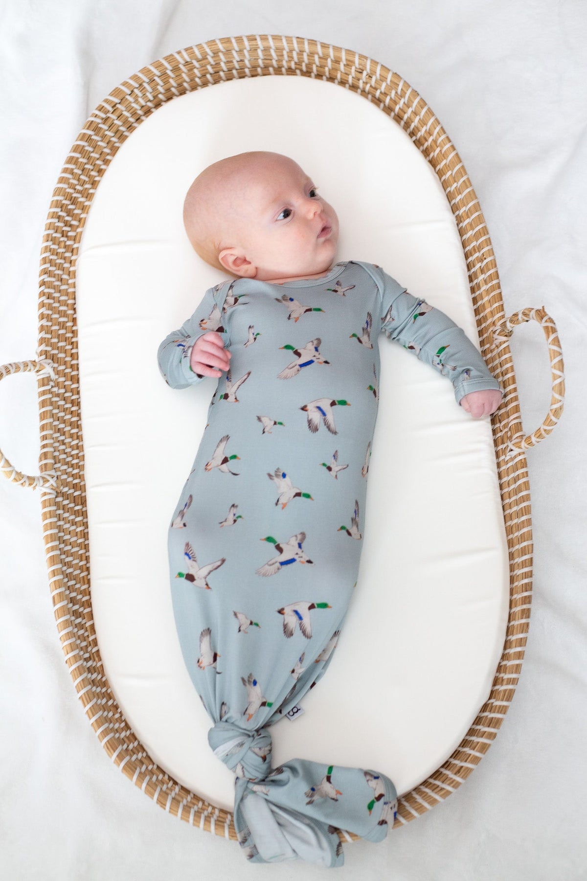 Goosies- Knotted Infant Gown - Mallards (0-3 mo)