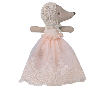 Maileg Baby mouse in gown - Powder - Persnickety Shop