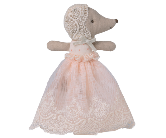 Maileg Baby mouse in gown - Powder - Persnickety Shop