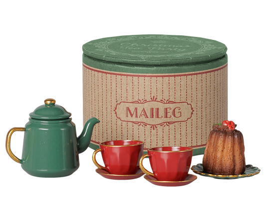 PREORDER Maileg NEW Christmas tea party, Mouse - Red/Green