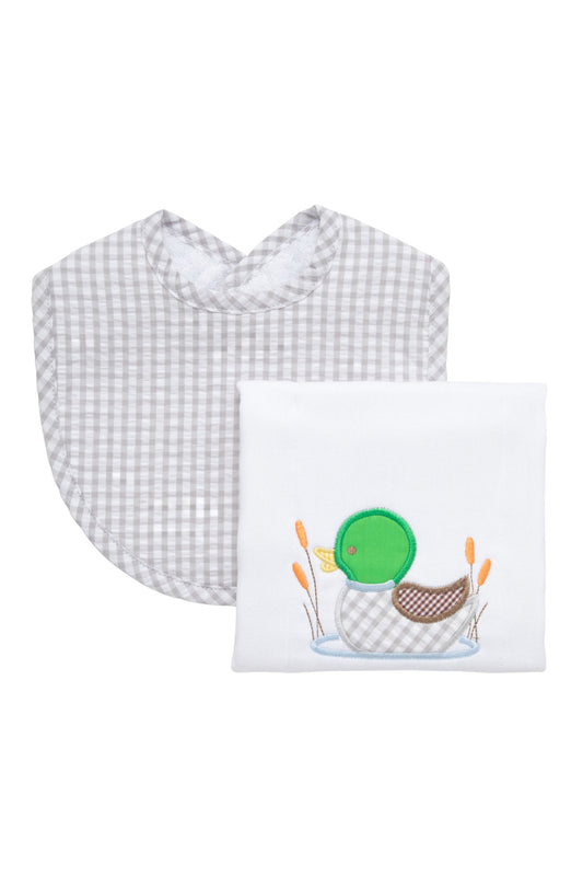 3 Marthas Mallard Basic Bib & Burp Boxed Set - Persnickety Shop