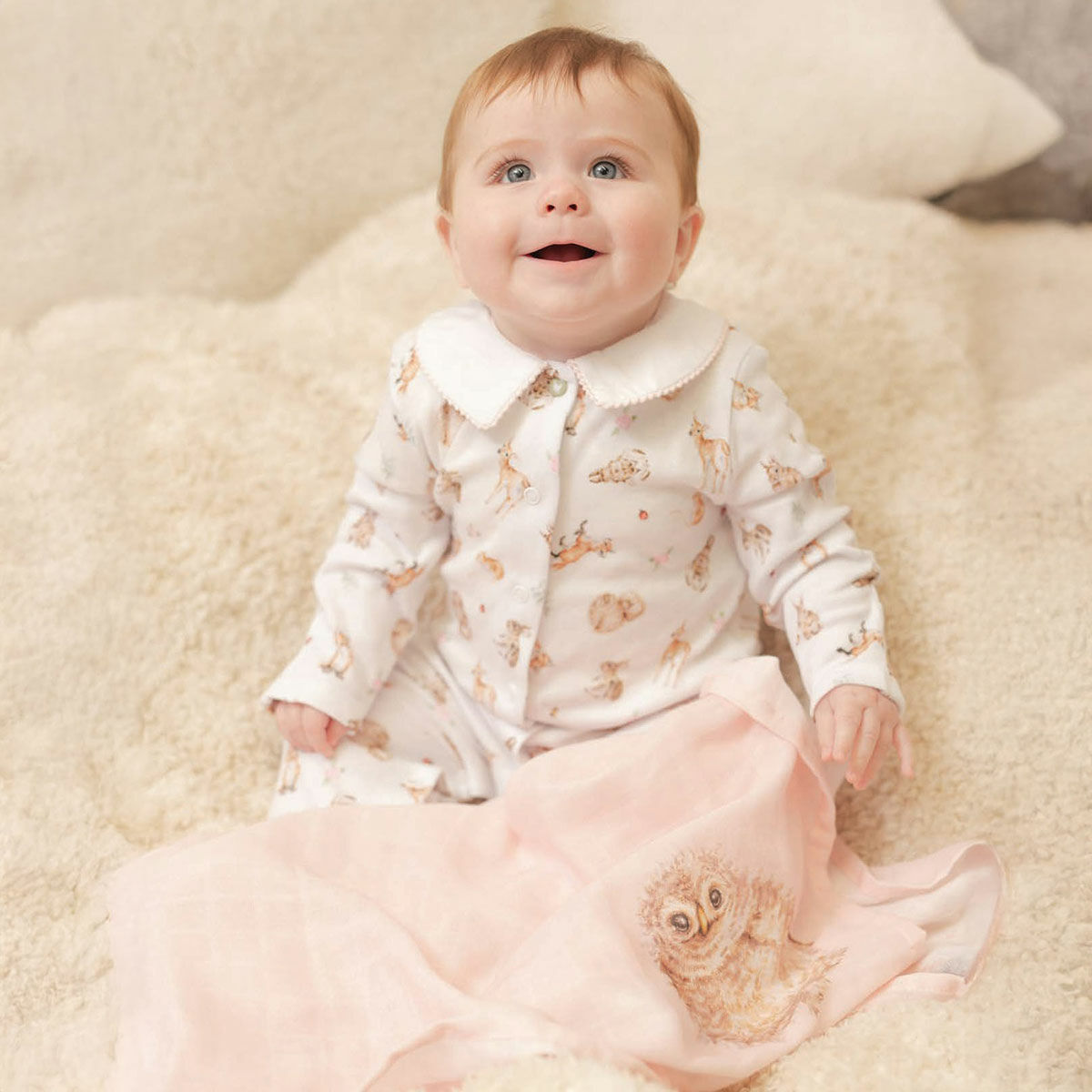 'LITTLE FOREST' WOODLAND ANIMAL MUSLIN GIFT SET - Persnickety Shop