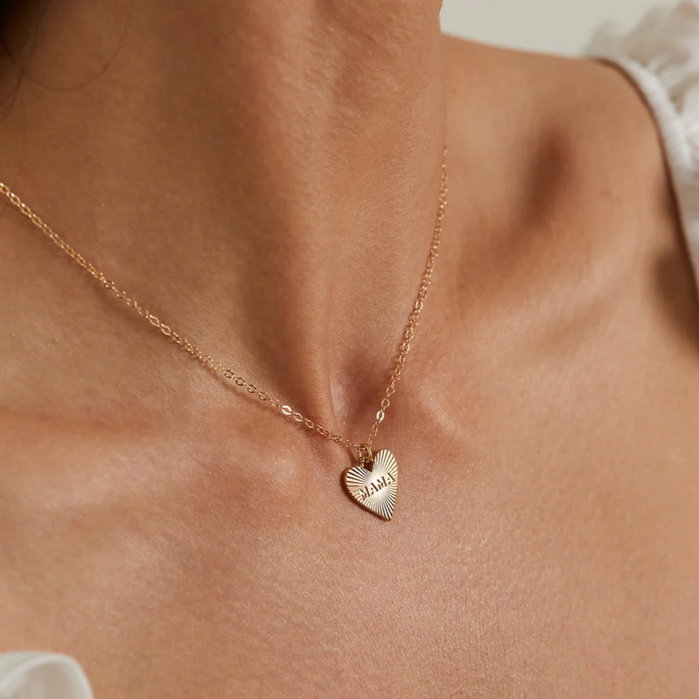 Dainty Heart MAMA Necklace - Persnickety Shop