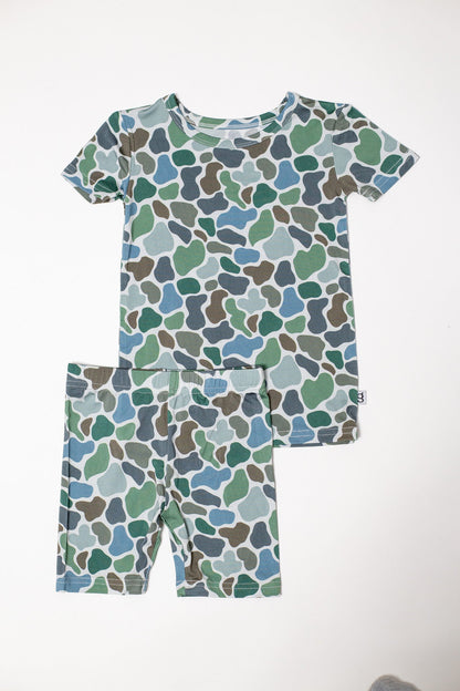 GOOSIES Short Sleeve Pajamas- Camo