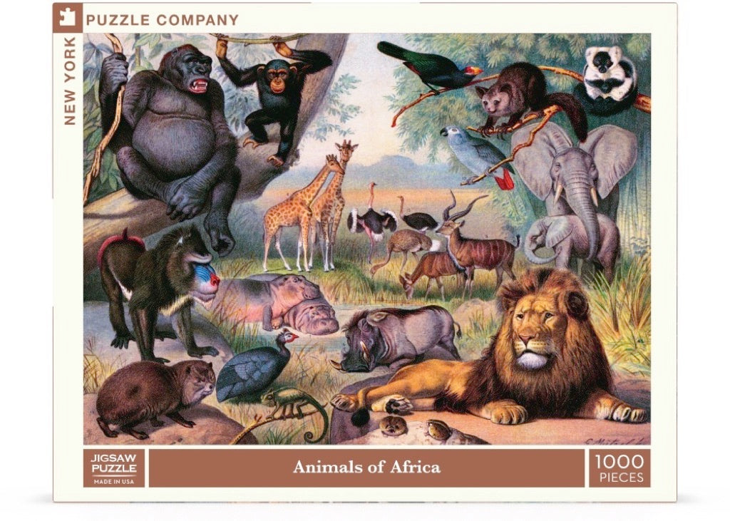 ANIMALS OF AFRICA 1000 PIECE JIGSAW PUZZLE