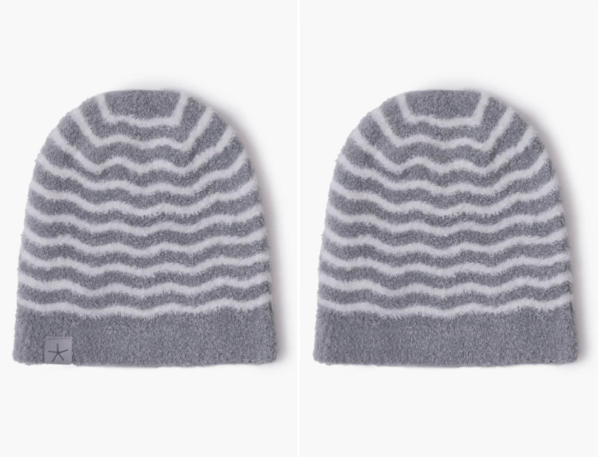 Barefoot Dreams CozyChic Lite® Baby Wavy Stripe Beanie - Persnickety Shop