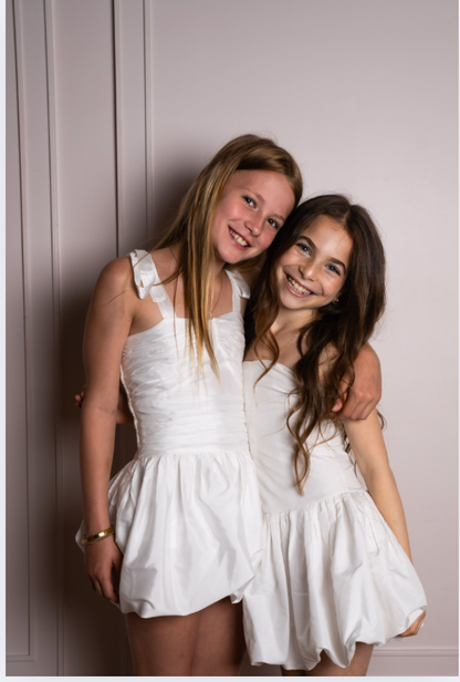 Carolina White Taffeta Dress - Persnickety Shop