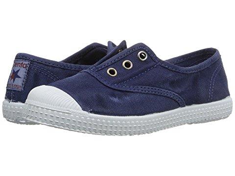 CIENTA NAVY CANVAS LACELESS SNEAKER - Persnickety Shop