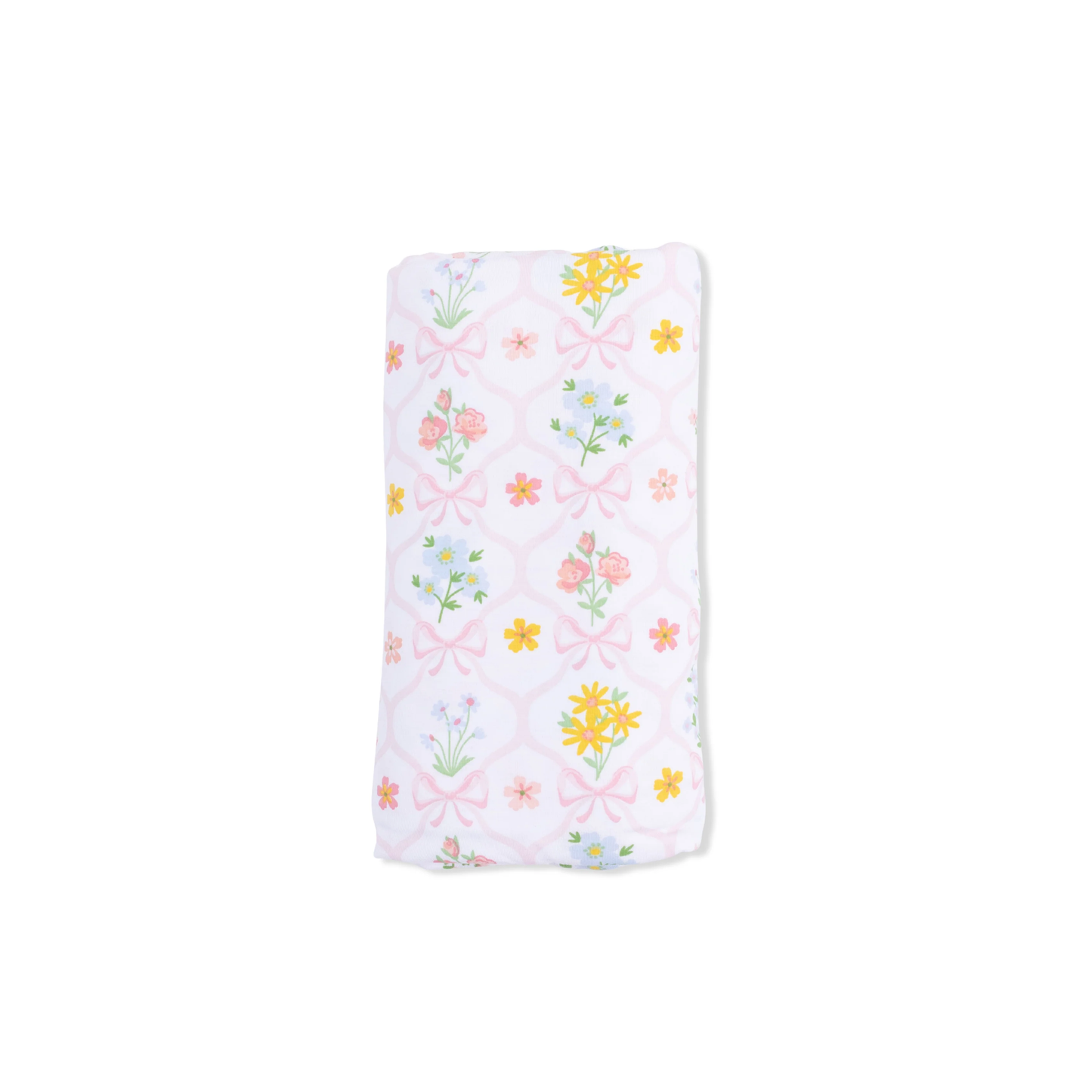 Spring Blooms Bow Trellis - Swaddle Blanket - Persnickety Shop