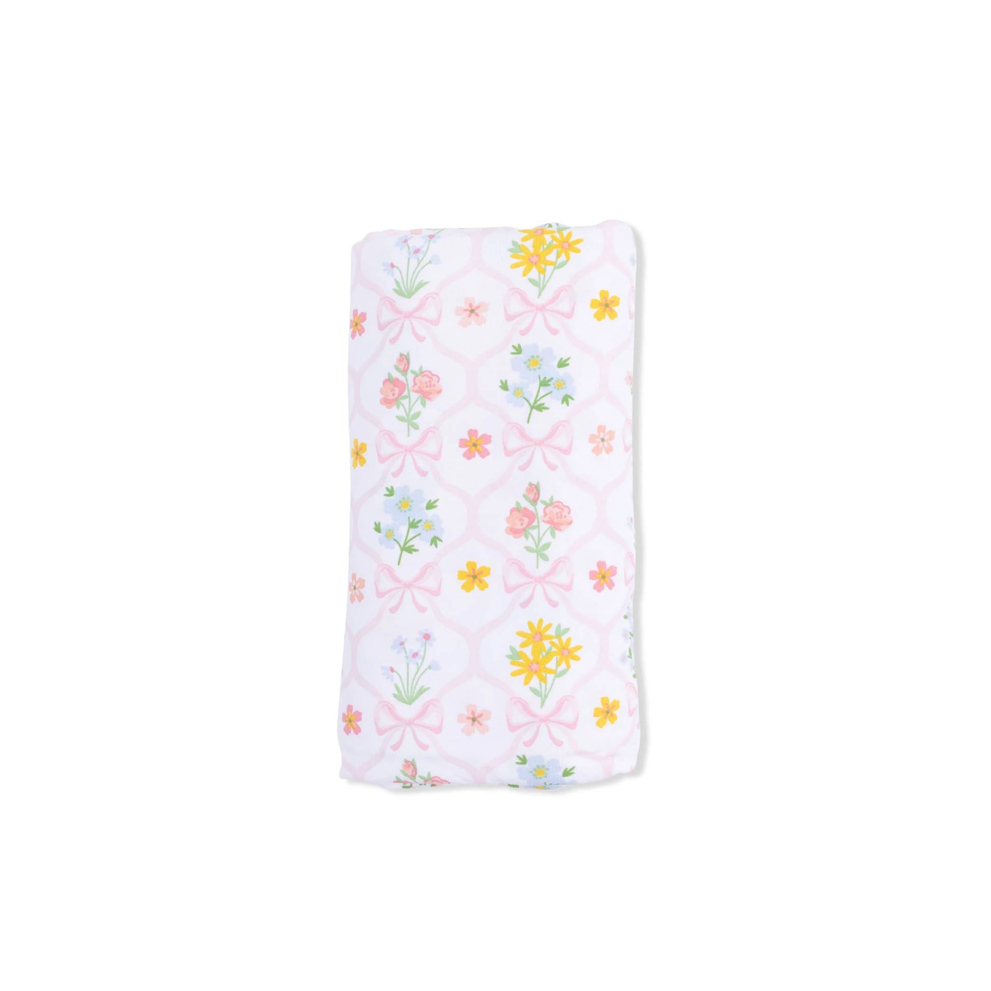 Spring Blooms Bow Trellis - Swaddle Blanket - Persnickety Shop