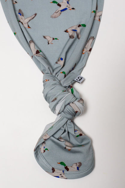 Goosies- Knotted Infant Gown - Mallards (0-3 mo)
