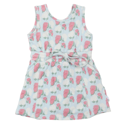 Hamner Hill  Girls Pink Hydrangea Skort Dress - Persnickety Shop