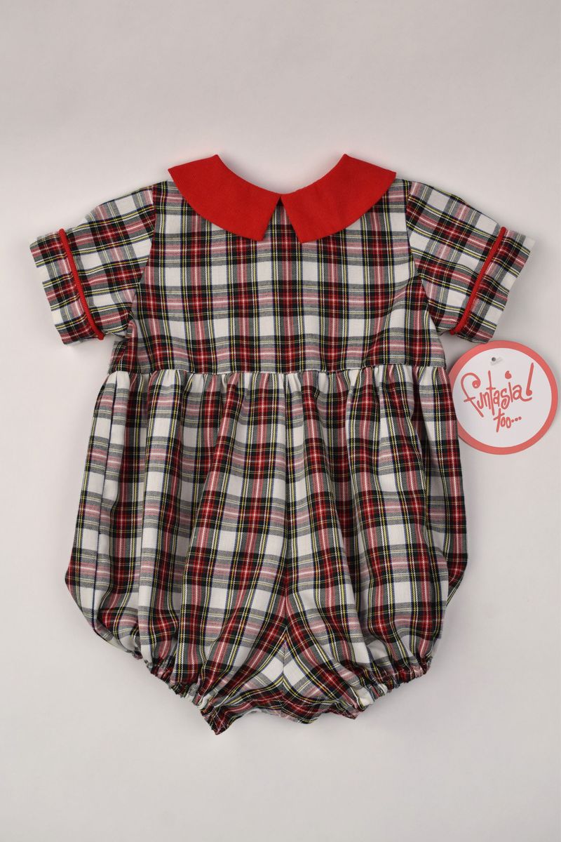 Funtasia Too *Pre-Order* CHRISTMAS PLAID Boy  Carter Bubble