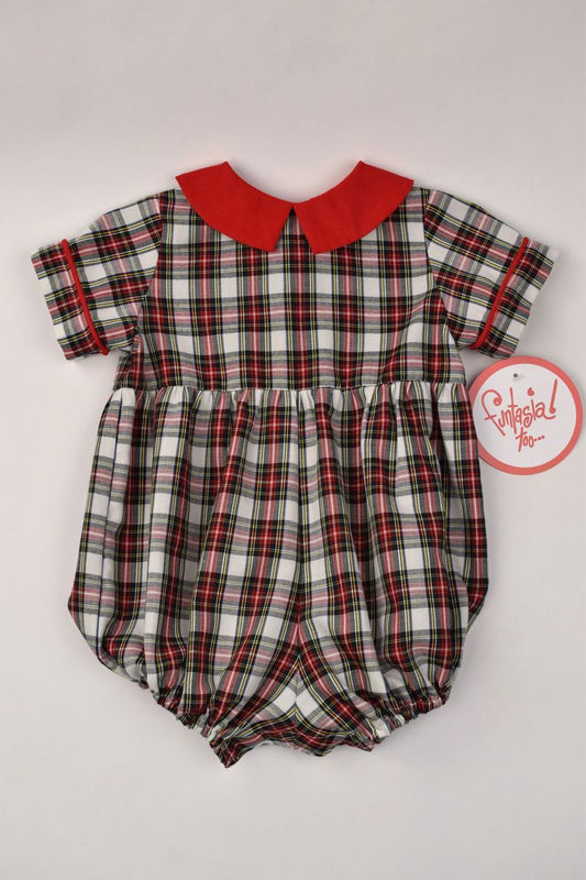 Funtasia Too *Pre-Order* CHRISTMAS PLAID Boy  Carter Bubble