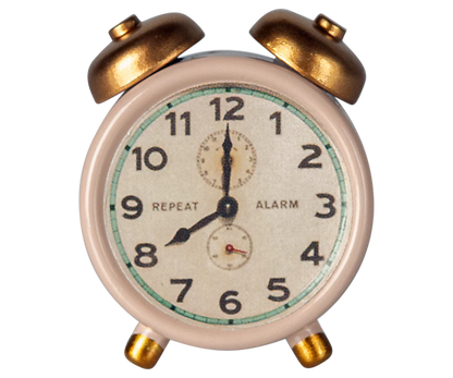 Maileg NEW Alarm clock, Mouse - Powder