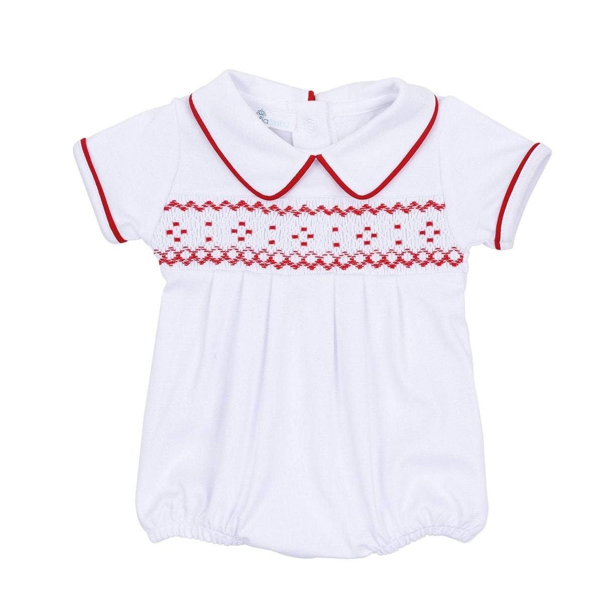 Magnolia Baby Henry Smocked Short Sleeve Bubble