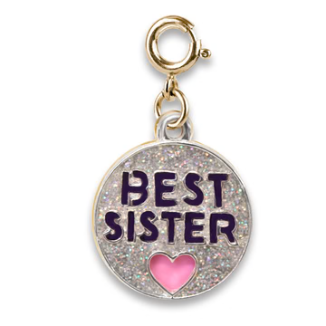 CHARM IT® Gold Glitter Best Sister Charm - Persnickety Shop