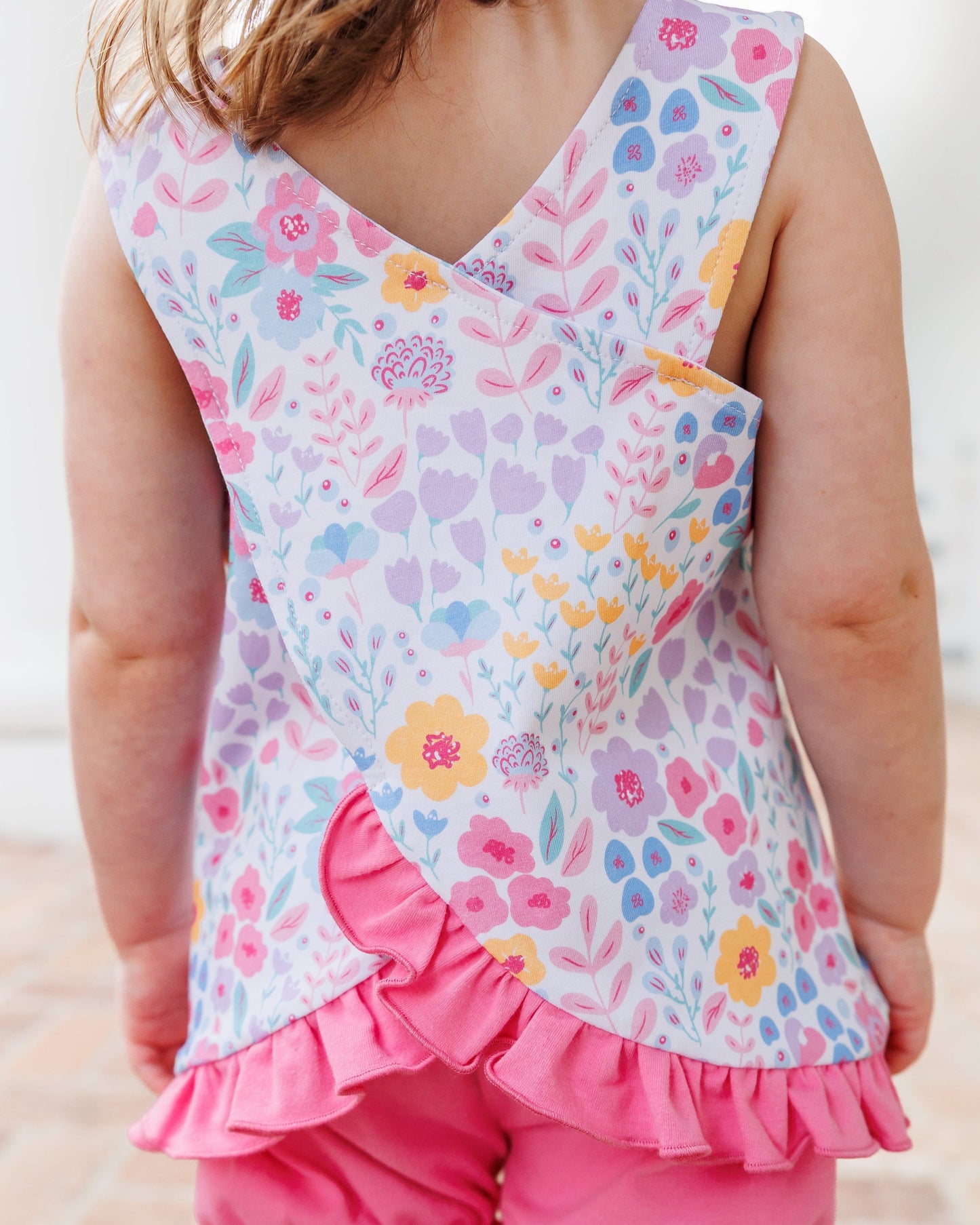 Jellybean Poppies and Petals Swing Back Bloomer Set - Persnickety Shop