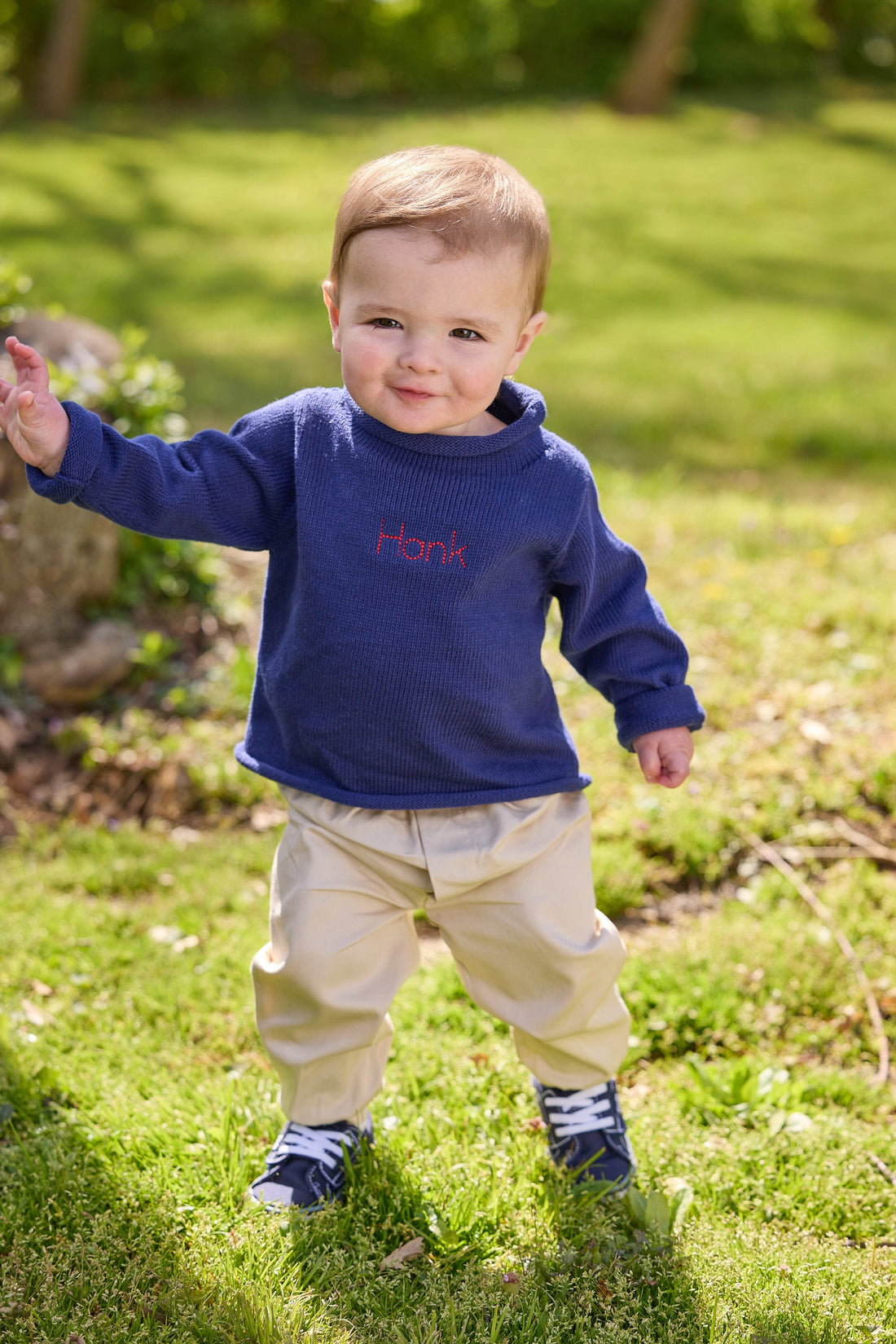 Little English Banded Pant - Pebble Twill