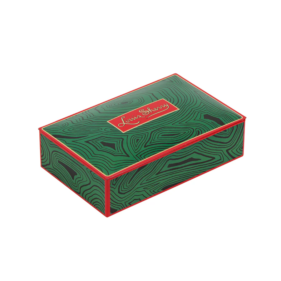 Louis Sherry Chocolate Tin, 12 Piece, Harrison Howard Malachite