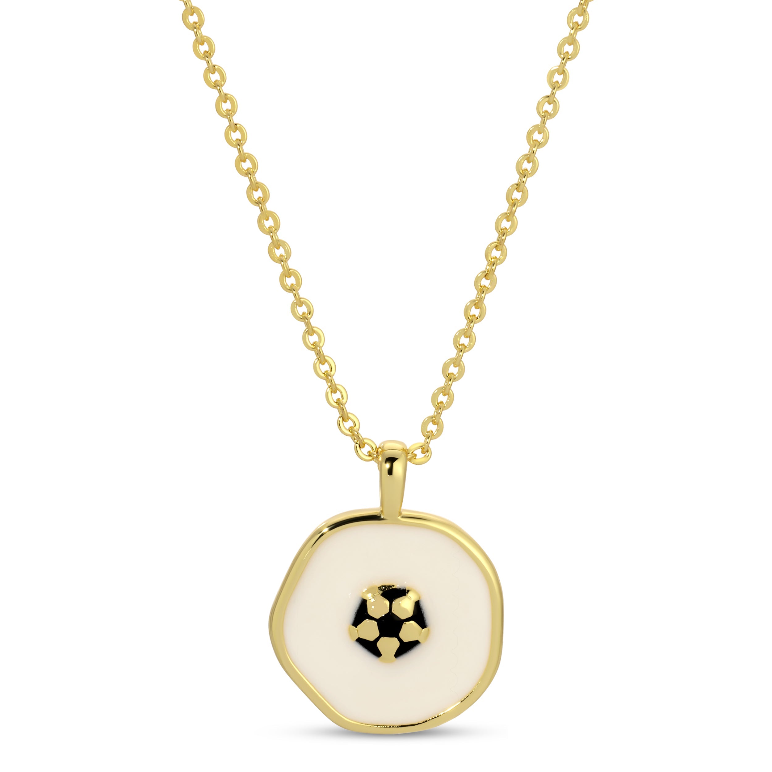 Goal!! Soccer Ball Pendant Necklace - Persnickety Shop