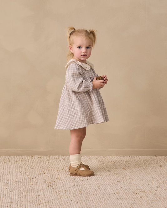 QUINCY MAE CALLIE DRESS BLUE GINGHAM
