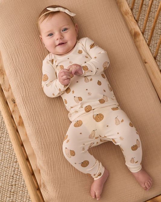 Quincy Mae BAMBOO PAJAMA SET HARVEST FRIENDS
