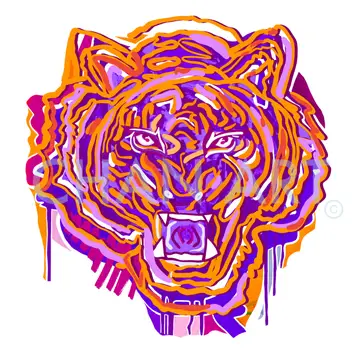 Clemson Tiger Print: 8"x10" - Persnickety Shop