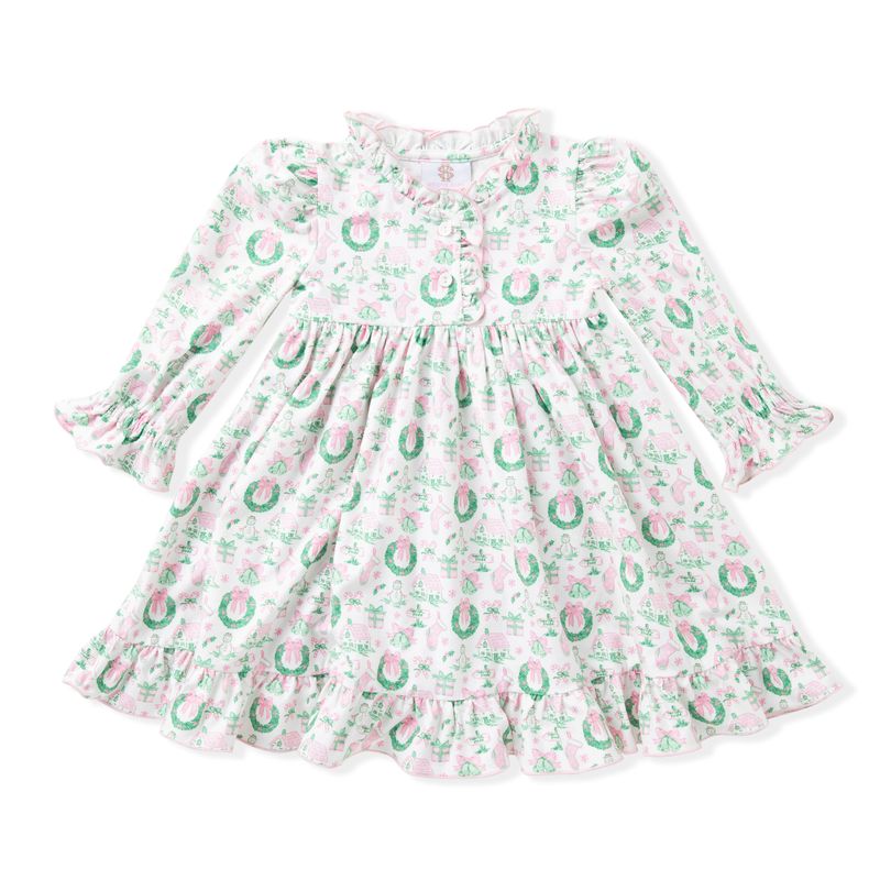 Swoon – Pink Wreath Butterknit Playdress Dress - Persnickety Shop