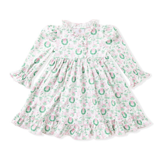 Swoon – Pink Wreath Butterknit Playdress Dress - Persnickety Shop