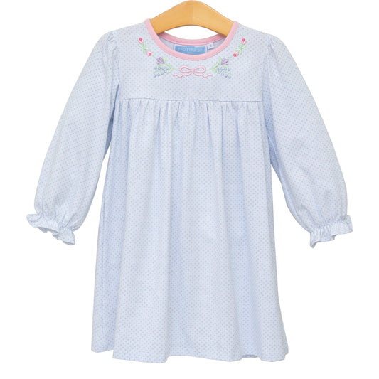 Trotter Street Kids Floral Embroidery Dress - Persnickety Shop