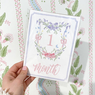 Hamner Hill Purple Crest Milestone Cards - Persnickety Shop