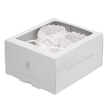 CHRISTENING HAND CROCHETED BABY BOOTIES - Persnickety Shop