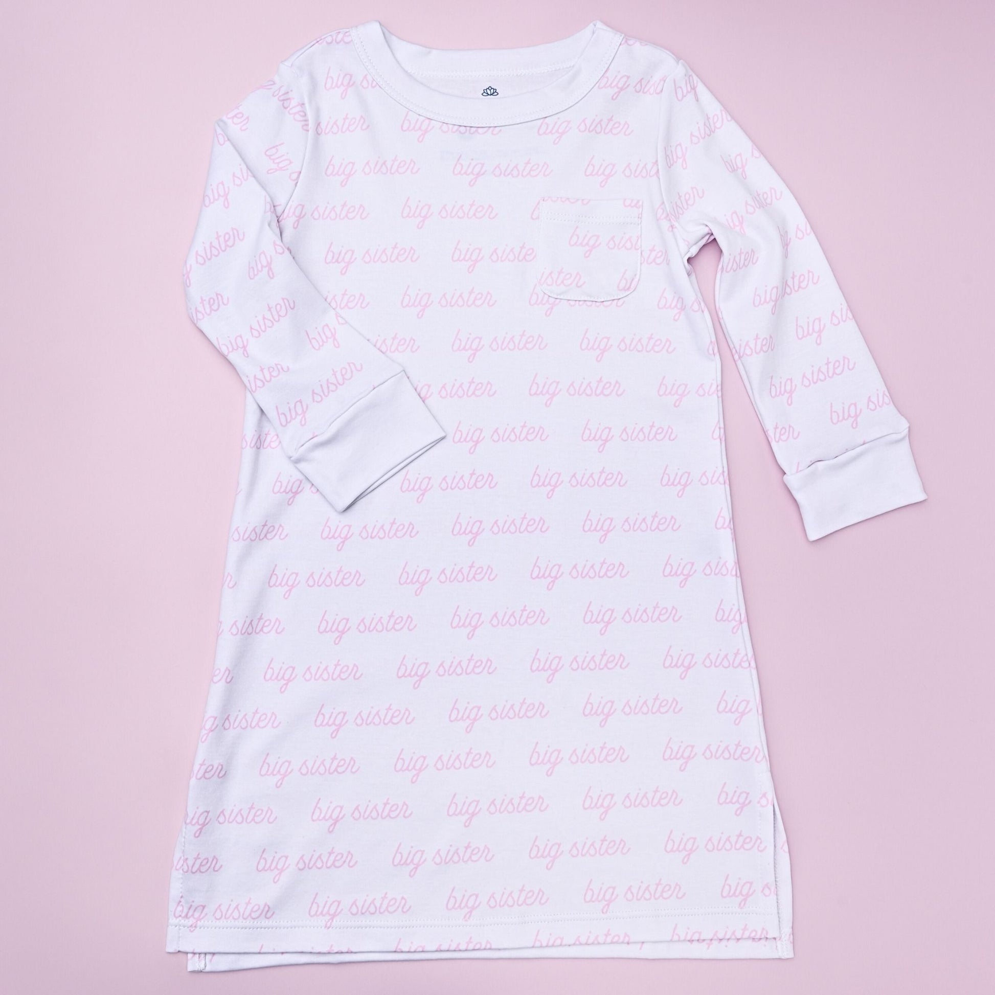 Magnolia Baby Big Sister Print Long Sleeve Nightdress - Persnickety Shop