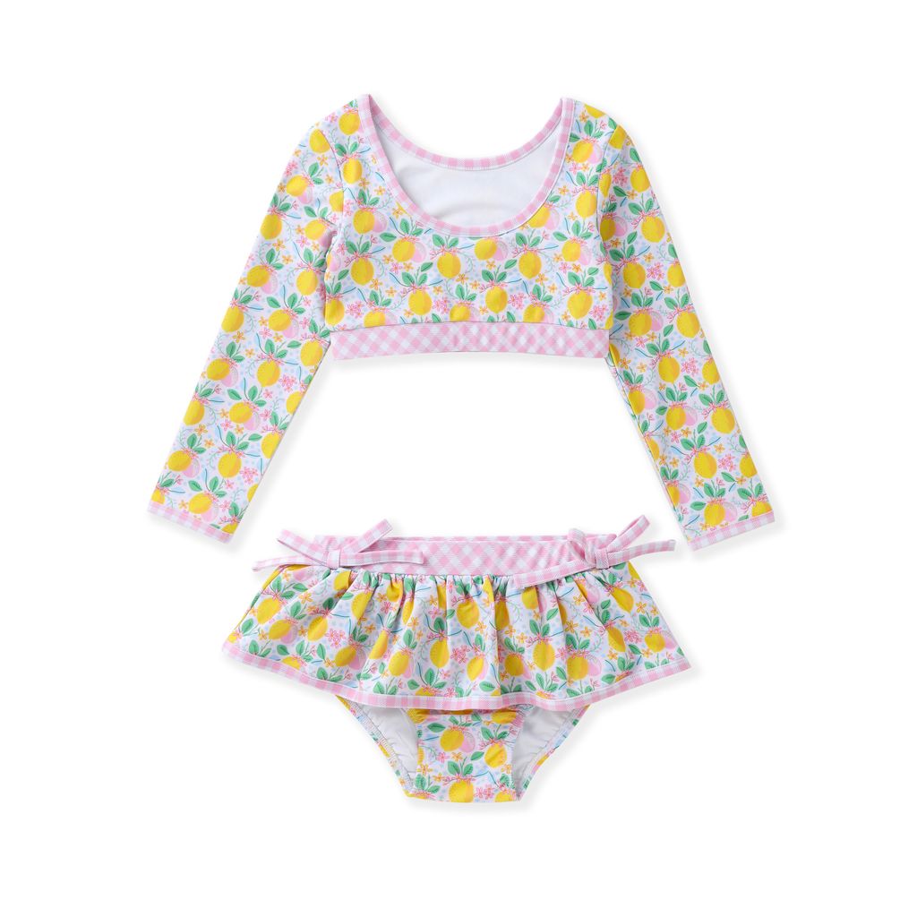 Swoon Pink Gingham and Lemon Bikini - Persnickety Shop
