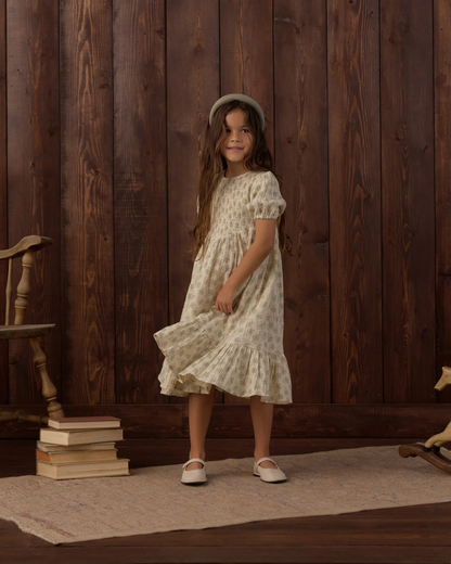 RYLEE + CRU LYDIA DRESS GREEN IRIS