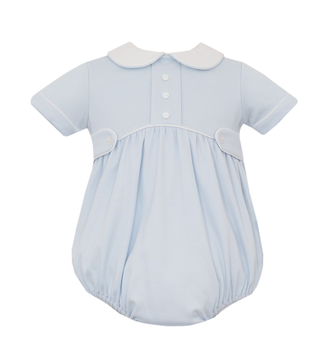 Light Blue Knit Boy's Bubble - Persnickety Shop