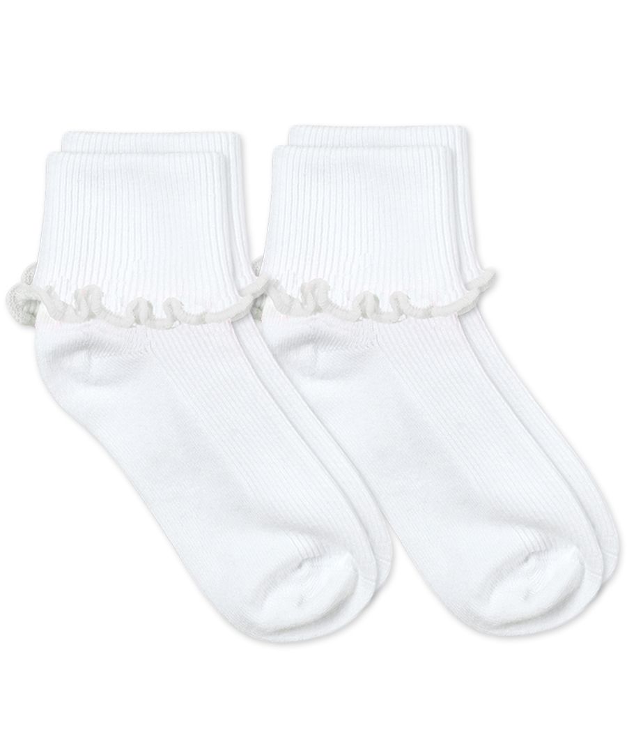 Jefferies Socks Ripple Edge Smooth Toe Turn Cuff Socks 2 Pair Pack - Persnickety Shop
