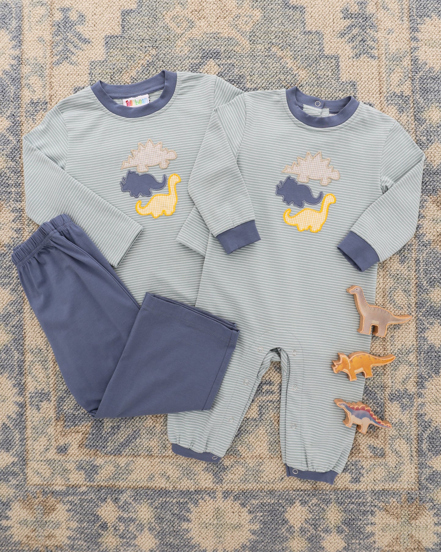 PRE-ORDER | Fall Fossils Pant Set Jellybean by Smock Candy - Persnickety Shop