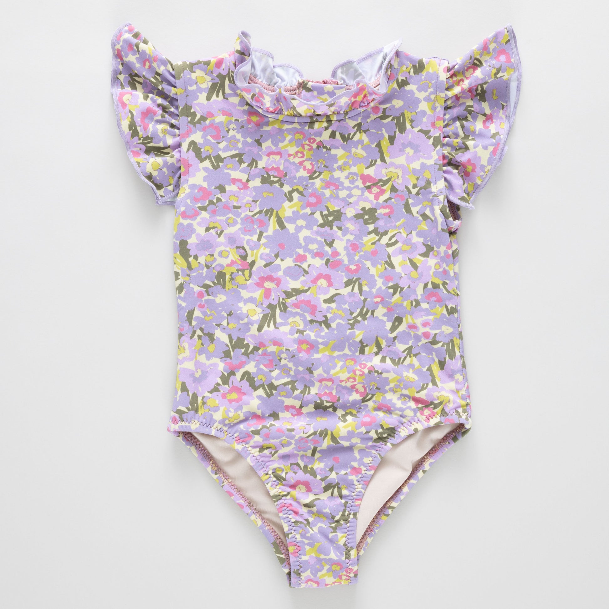 girls jennifer suit - allover sketched floral - Persnickety Shop