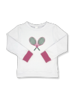 Set Athletics Alex Sweatshirt - Daisy White, Tennis / Brilliantly Lavender - Love - Set Athletics - Persnickety Shop