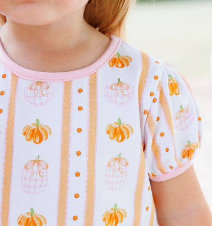 Trotter Street Kids Pumpkin Patch Scalloped Bloomer Set