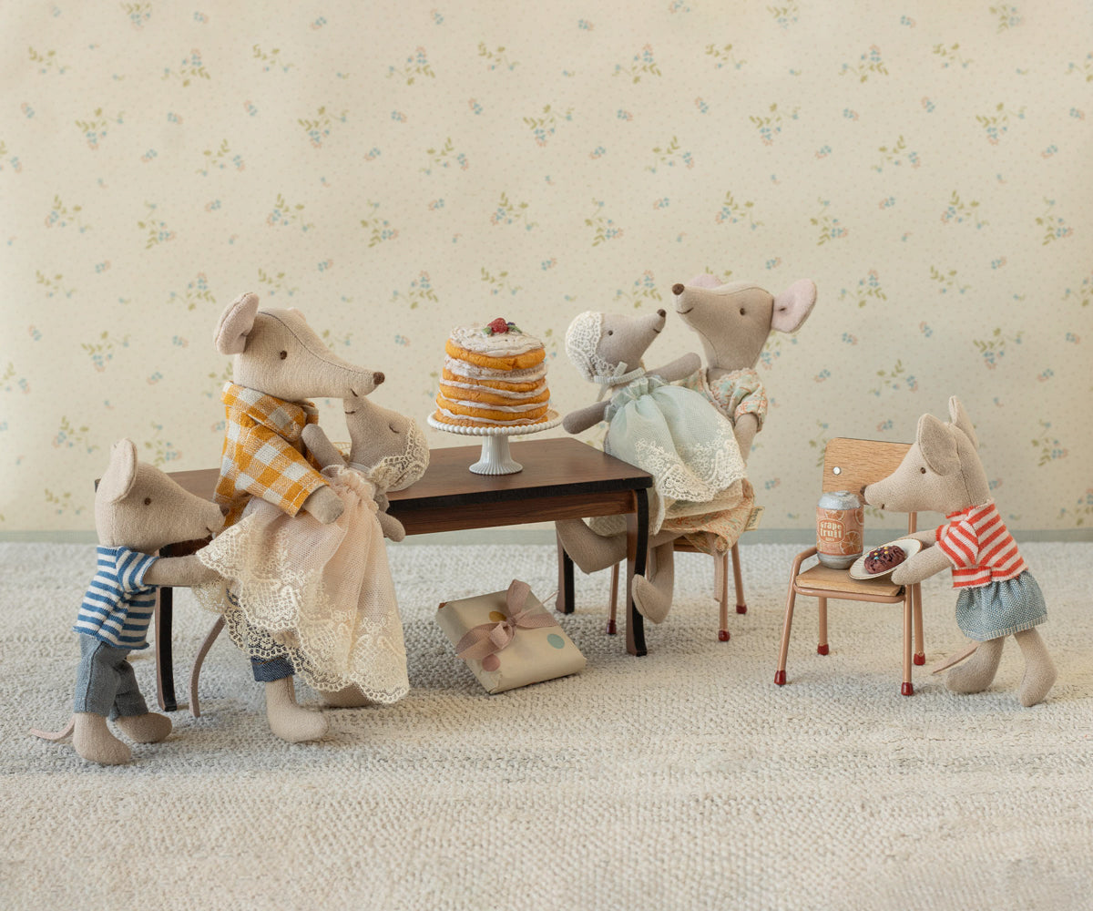 Maileg Baby mouse in gown - Mint - Persnickety Shop