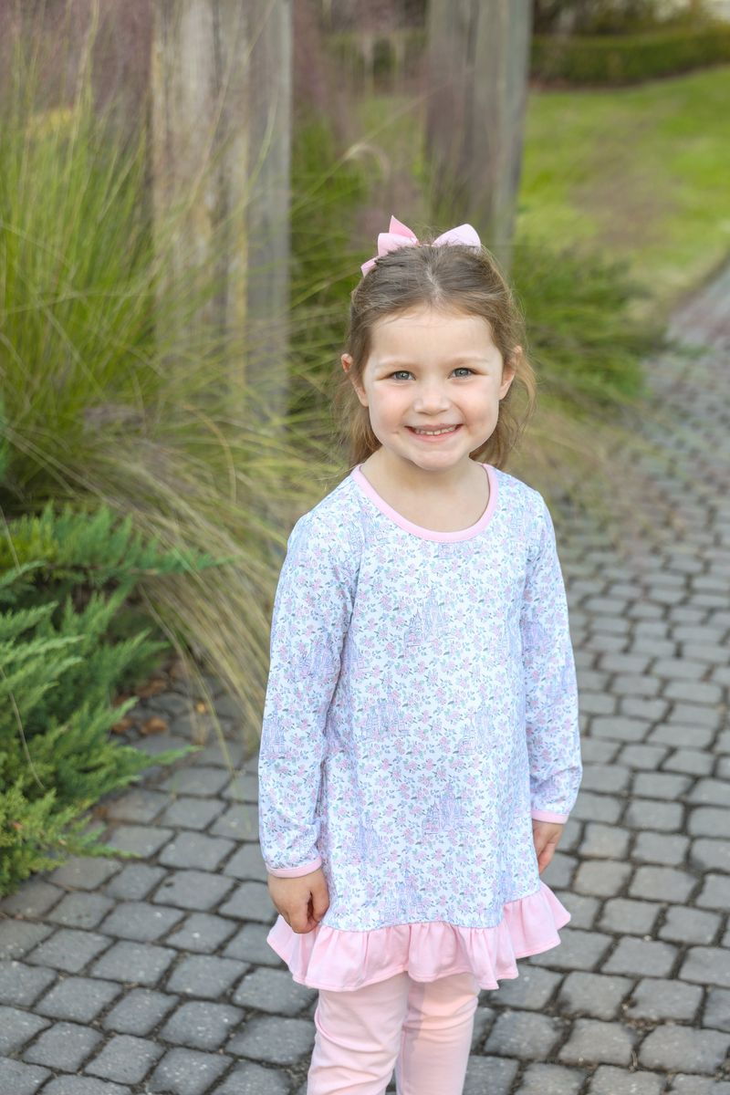 Trotter Street Kids Girl Hidden Castle Pant Set